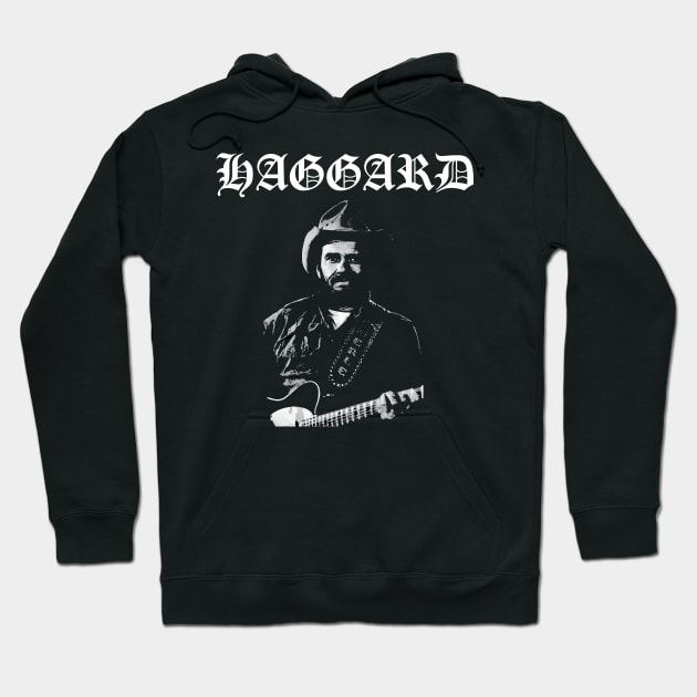 Merle Haggard Metal design Hoodie by ScreamFamily